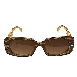 Y2K Sunglasses Leopard Print New Chain Link Style Legs Beautiful Glasses Retro